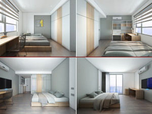 m apartment interior Model 3D