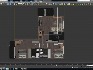 m apartment interior Model 3D