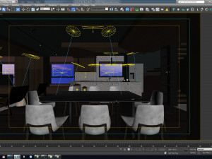 2 aqu livingroom interior 3D 모델