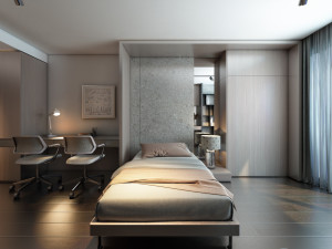 aquang 2 bedrooms 3D मॉडल