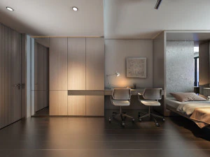 aquang 2 bedrooms 3D Model