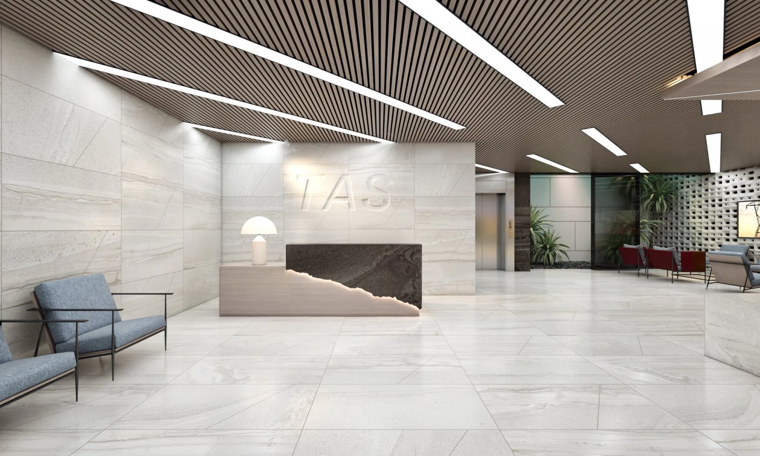 Empfang im VTC-B&uuml;ro 3D Modell .c4d .max .obj .3ds .fbx .stl .blend 