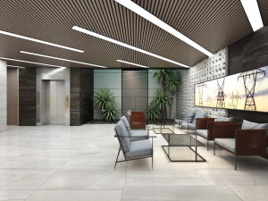 Empfang im VTC-B&uuml;ro 3D Modell