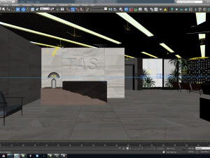 Empfang im VTC-B&uuml;ro 3D Modell