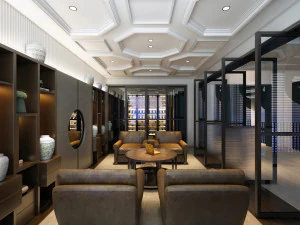 リビングルームのインテリアデザインvtc 3Dモデル