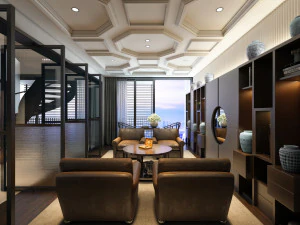 livingroom interior design vtc 3D Model