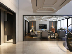 livingroom interior design vtc 3D Model