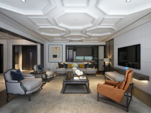 livingroom interior design vtc 3D Model