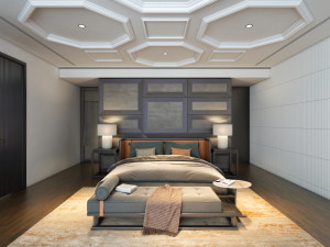 master bedroom interior design vtc Model 3D
