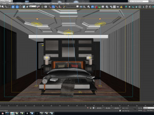 master bedroom interior design vtc Model 3D