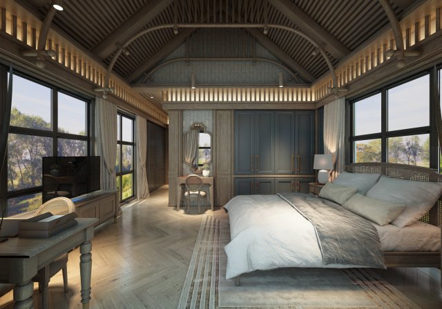 ldk bedroom Modelo 3D .c4d .max .obj .3ds .fbx .stl .blend 