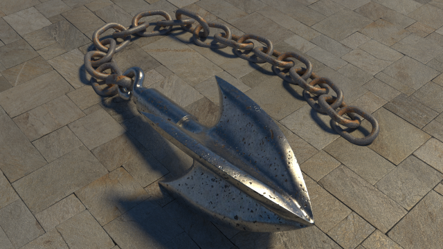 anchor chain Modelo 3D .c4d .max .obj .3ds .fbx .stl .blend 