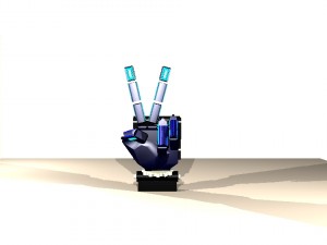 devil robot hand Model 3D