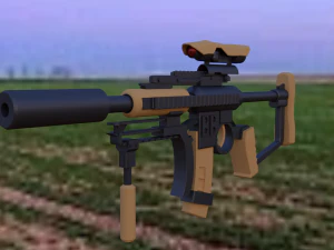 소총 통풍구 3D 모델