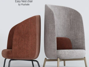 легке крісло-гніздо від plushalle 3D Модель