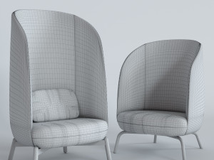 easy nest chair by plushalle 3D Model