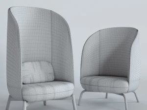 easy nest chair by plushalle 3D Model