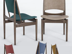 フィン・ユール作のエジプトチェア 3Dモデル