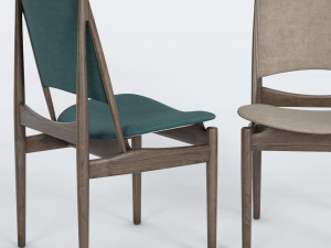 egyptian chair by finn juhl 3Dモデル