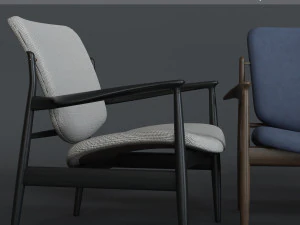 французьке крісло від finn juhl 3D Модель