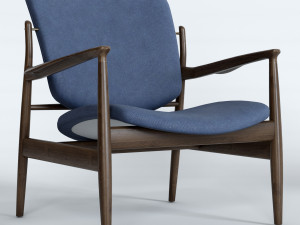 france chair by finn juhl 3D Model