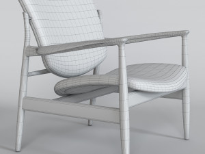 france chair by finn juhl 3D Model