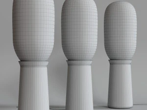 torch floor lamp by collection particuliere 3D Model