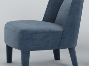 small armchairs cecile and isabelle by meridiani 3D-Modell