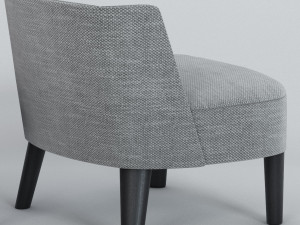 small armchairs cecile and isabelle by meridiani 3D-Modell