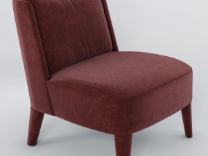 small armchairs cecile and isabelle by meridiani 3D-Modell