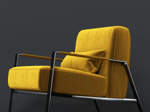 nicoline rho armchair 3D Model