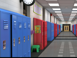 school hallway max 3D 모델