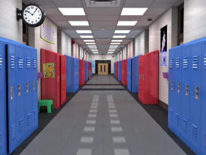 school hallway max 3D Model
