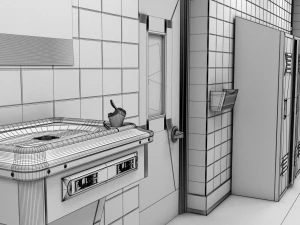 school hallway max 3D Model