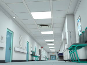 hospital hallway 3 max Modelo 3D