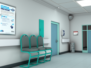 hospital hallway 3 max Modelo 3D