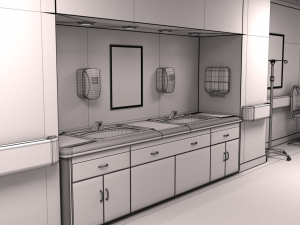 hospital hallway 3 max Modelo 3D