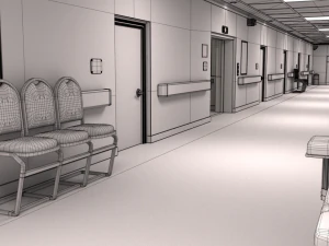 hospital hallway 3 max 3D Model