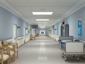 hospital hallway modular Modèle 3D