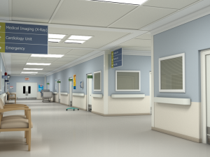 hospital hallway modular Modèle 3D