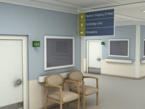 pasillo hospitalario modular Modelo 3D
