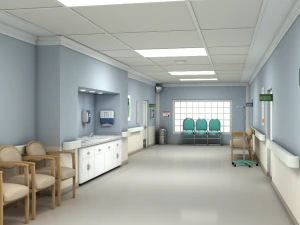 pasillo hospitalario modular Modelo 3D