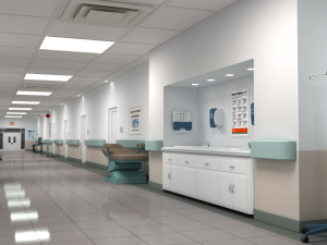 hospital hallway 2 3D Model
