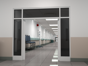 hospital hallway 2 3D Model