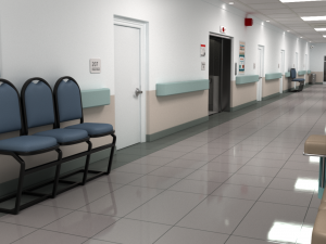 hospital hallway 2 3D Model