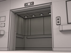 hospital hallway 2 3D Model
