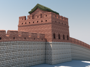 great wall of china 3D 모델