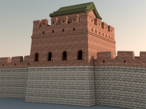 great wall of china 3D Model