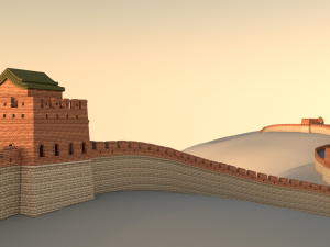 great wall of china 3D Model