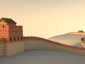 great wall of china 3D Model